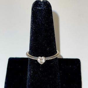 Pandora beaded heart ring